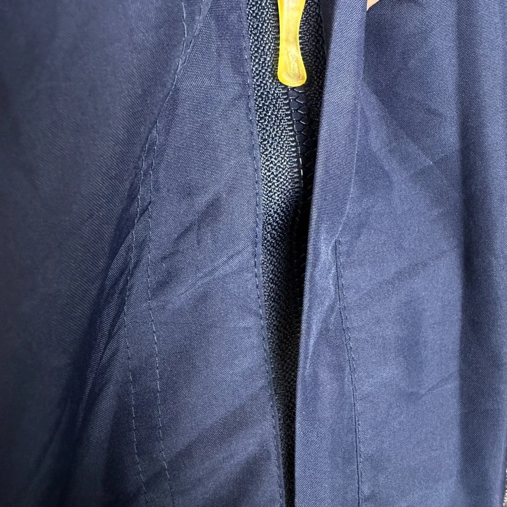 Reebok NFL On Field New England Patriots Jacket Full Zip Windbreaker M Blue Grey